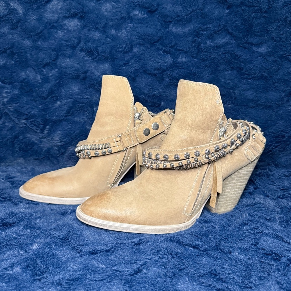 Dolce Vita Leather Ankle Boots Size 10